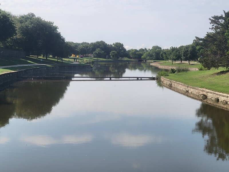 Big Lake Park from the Cross Bend bridge.