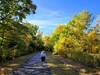 On the paved trail to Bryant Lake.