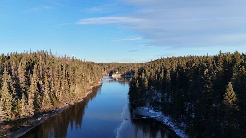Part of the river.