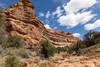 The confluence of First and Third Fork of Slickhorn Canyon.