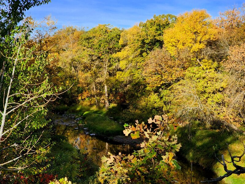 The Middle River from the viewpoint on the self-guided trail.