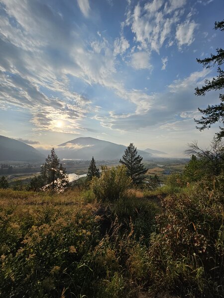 Morning views at the Milltown State Park Overlook.