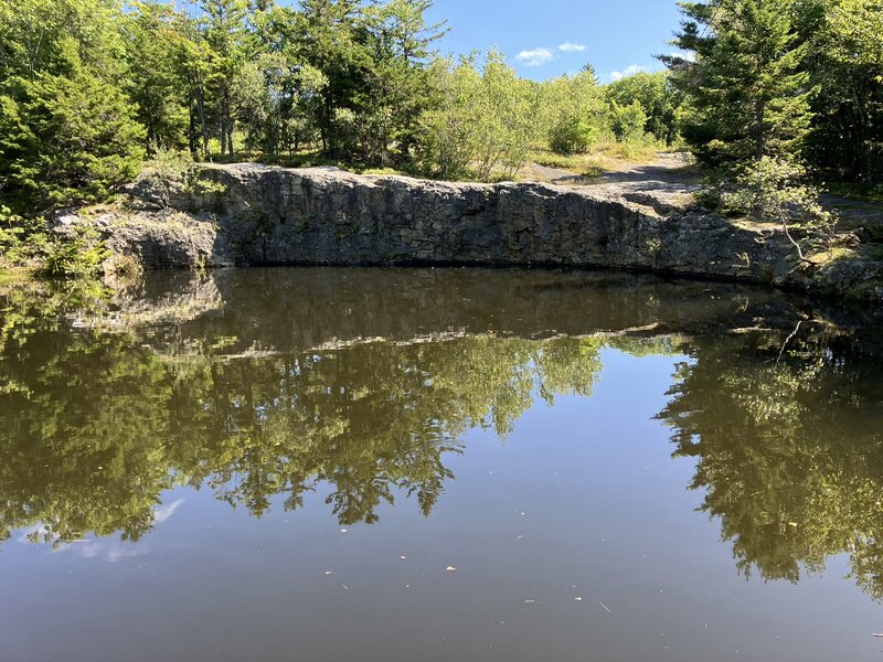 The view at the Quarry, at the top of Singepole Mountain.