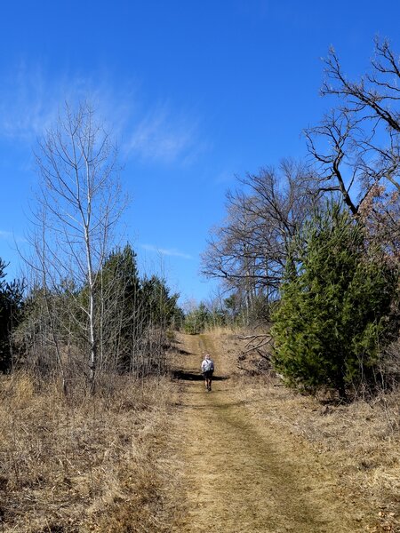 Approaching the junction of the western and eastern Southern Trails.