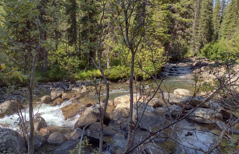 Blueberry Creek on a perfect, "bluebird" September day.