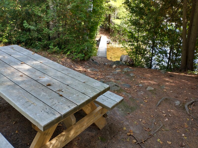 Foot bridge near boat launch.