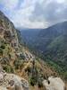 A look up Qannoubine from the descent.