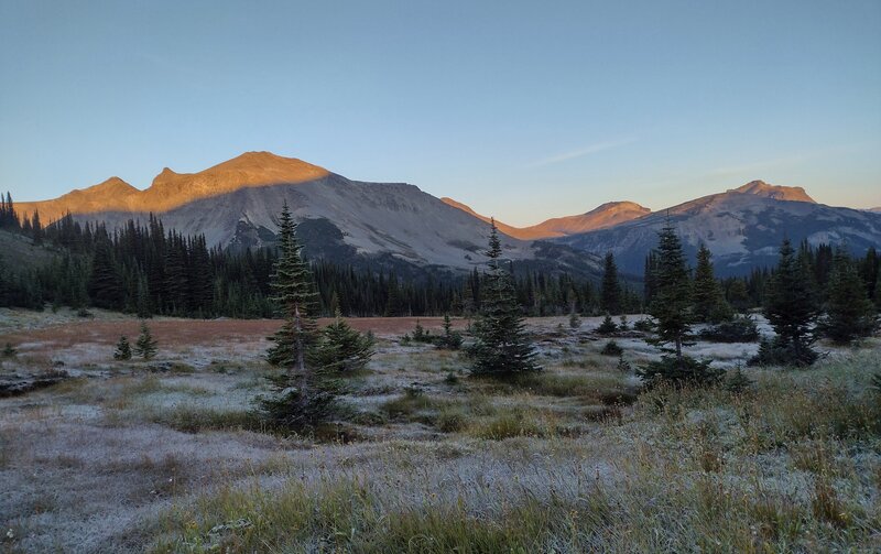 Big Shale Hill, looking southwest from Shale Pass, on a perfect September morning.