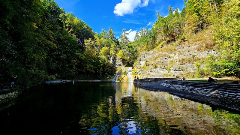 Enfield Falls swimming hole.