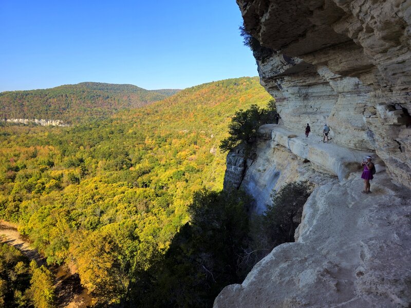 On the ledge at Big Bluff