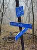 Trail signage at the southern end of the spur.