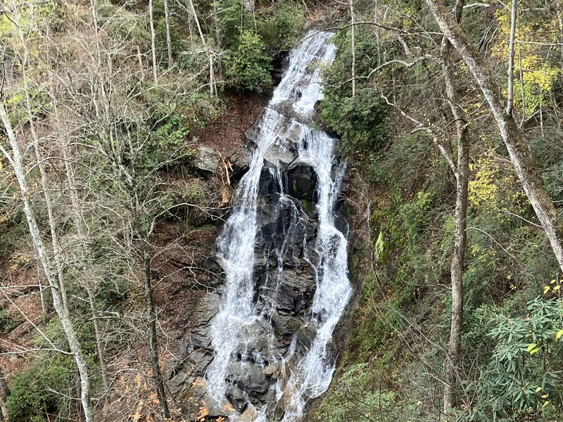 View of Beech Bottom Falls, from the viewing platform.