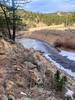 At the south end of the loop along the North St Vrain Creek. The trail is rougher along the stream.