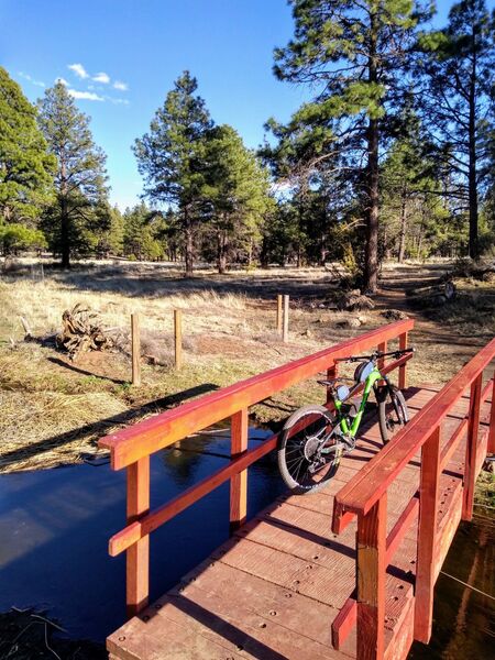 The bridge over the Rio De Flag at the bottom of Picture Canyon.