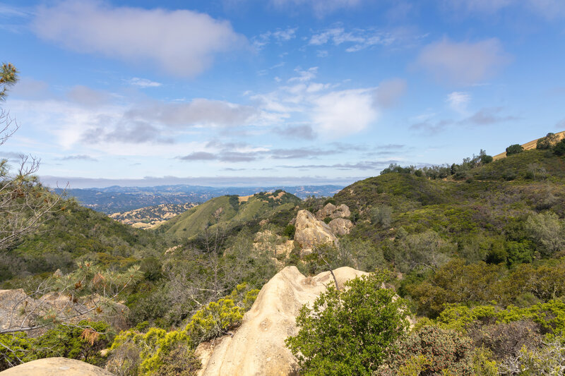 View from Civilian Conservation Corps Trail towards Sentinel Rock.