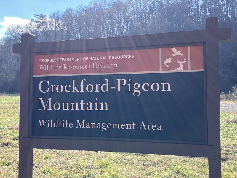 Crockford - Pigeon Mountain Wildlife Management Area at Estelle Trailhead.