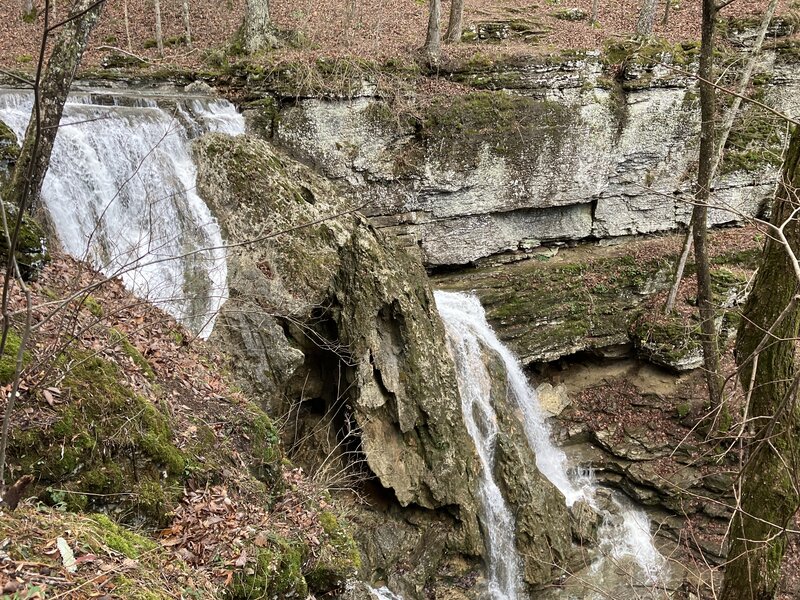 Pocket Branch Falls on a cold winter's day.