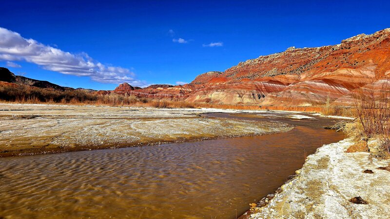 The Pariah River which runs through the remains of the Pariah Ghost Town.