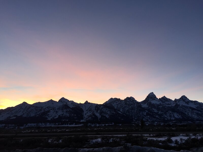 Sunset as seen from the trailhead.