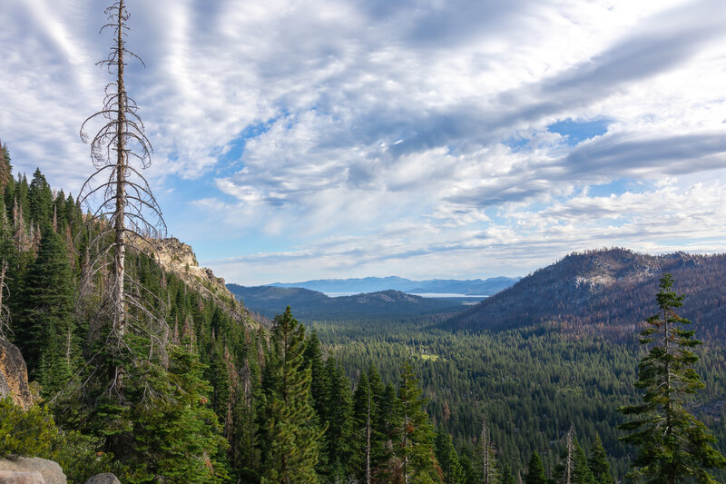 Lake Tahoe in the distance.