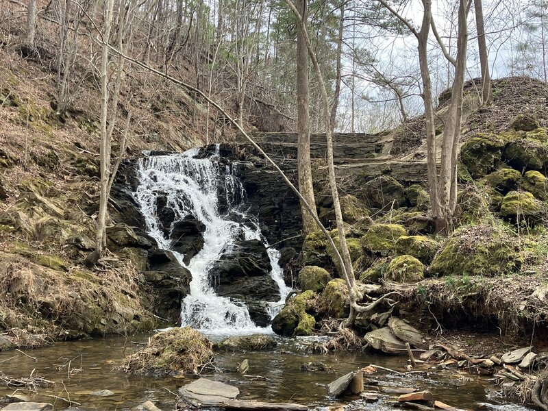 Morgan Lake Waterfall.