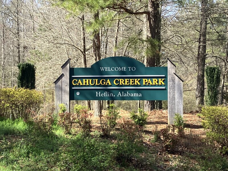 Cahulga Creek Park Entrance.