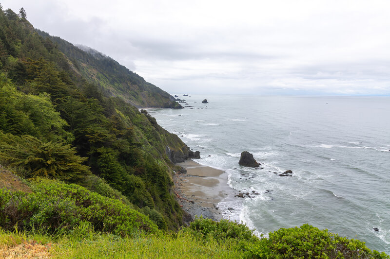 View south from Crescent Beach Overlook.