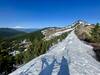Early Season snow pack preventing passage after the summit.