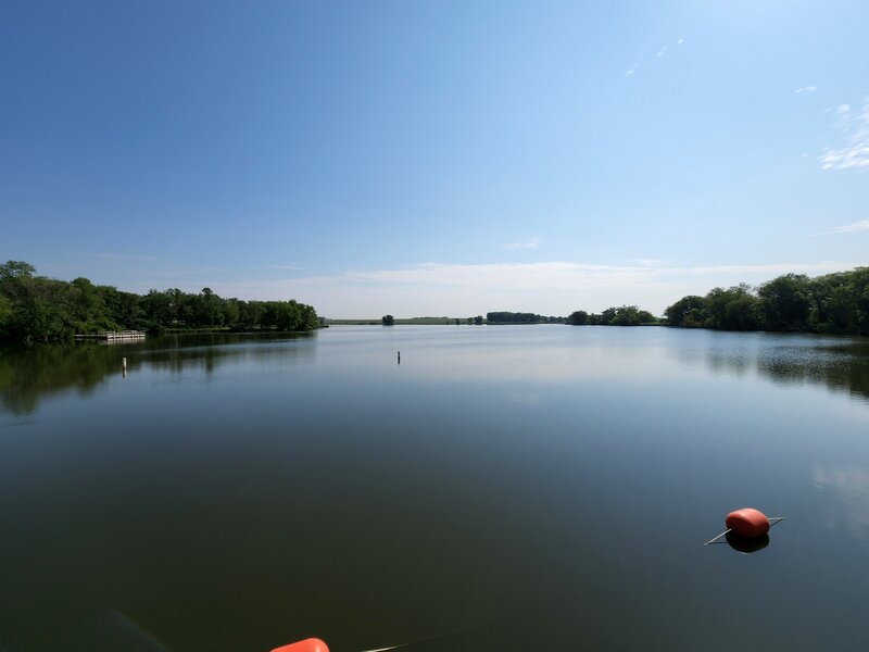Split Rock Lake from the dam.