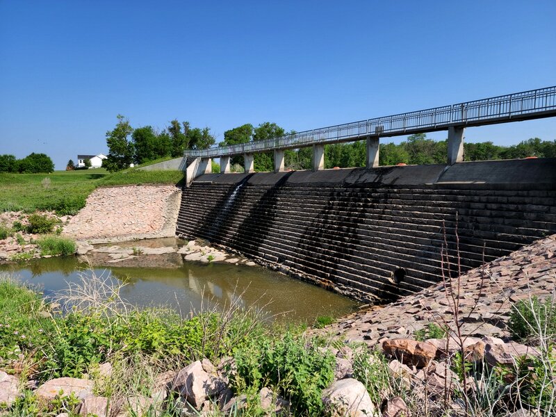 Split Rock Lake dam.