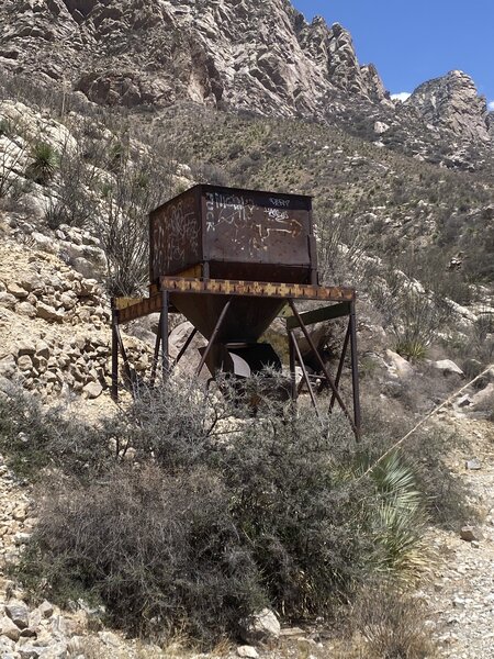 Old mining equipment.