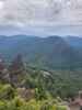 Beautiful view from the lookout on Iron Mountain - the sisters are barely visible in the distance.
