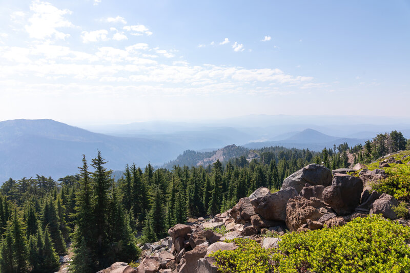 A ridge half way to the summit.