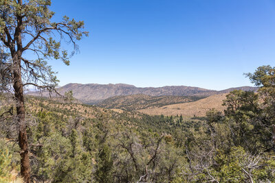 Views towards Tip Toe Mountain