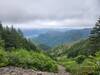 View from the top of the boulder field.