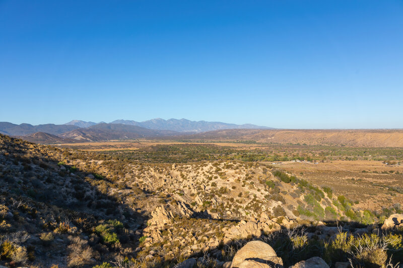 San Gabriel Mountains across Summit Valley.