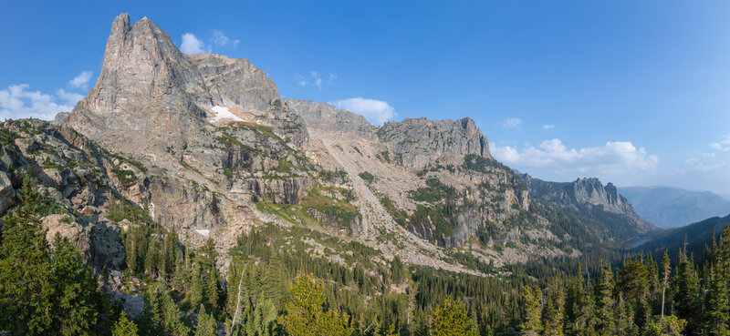 Topnotch Mountain, Little Matterhorn, and Odessa Lake.