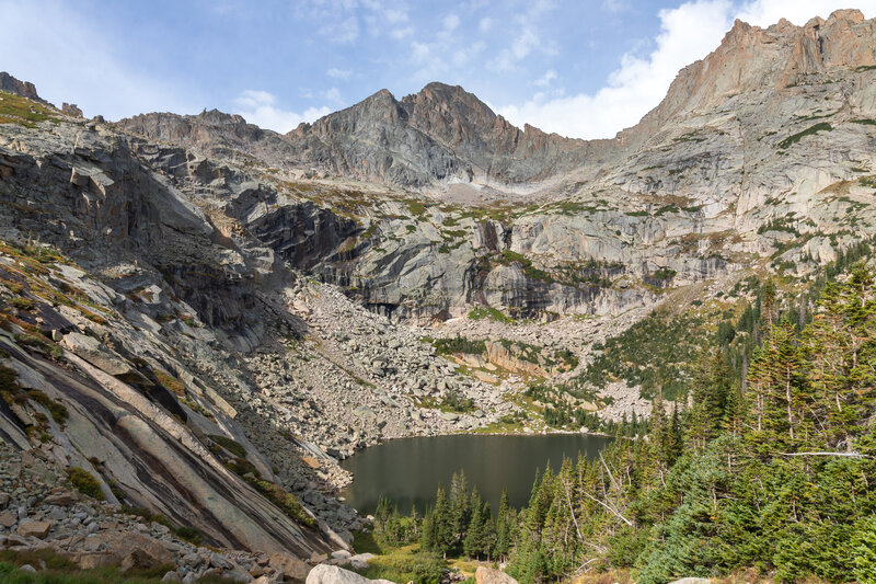 The steep ascent past Black Lake