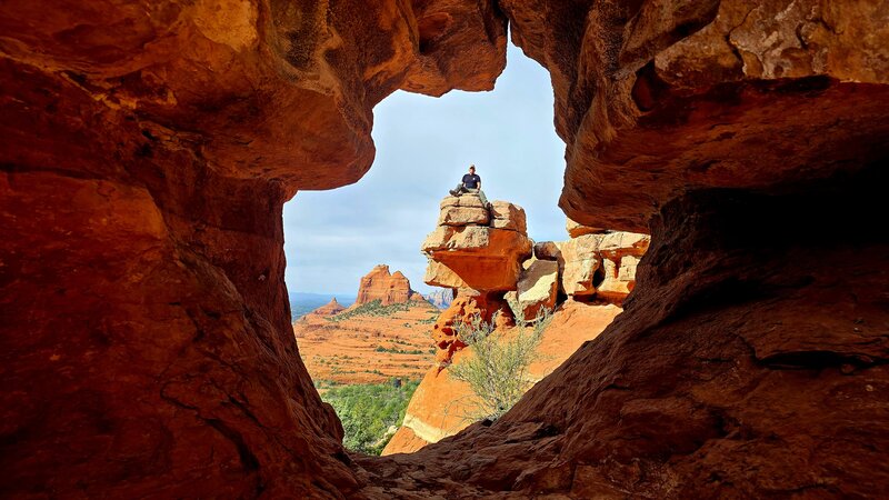 Window Cave Lookout at Merry-Go-Round Rock.