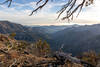 Sunset view of the Bear Creek drainage.