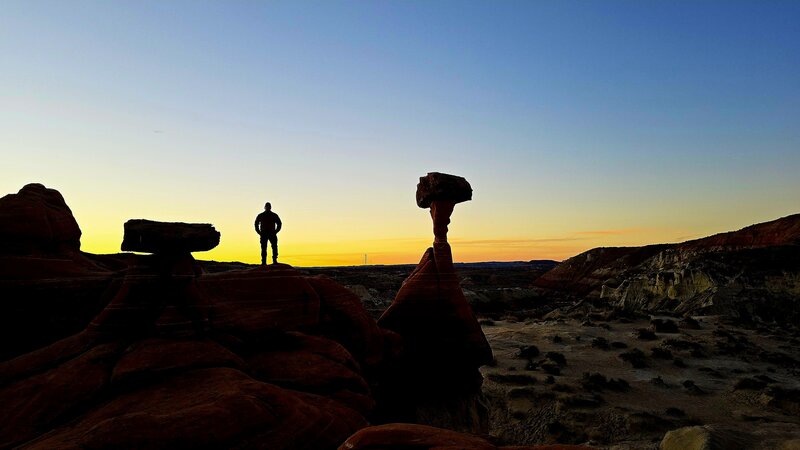 Sunrise at Toadstool Hoodoos