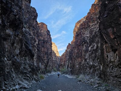 Coming out of Closed Canyon