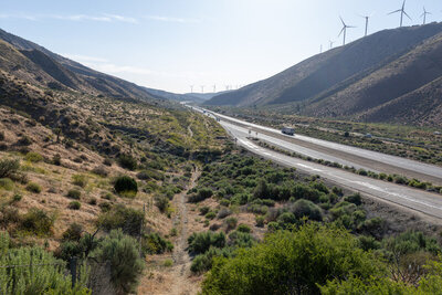 Highway 58 looking towards Tehachapi Pass.