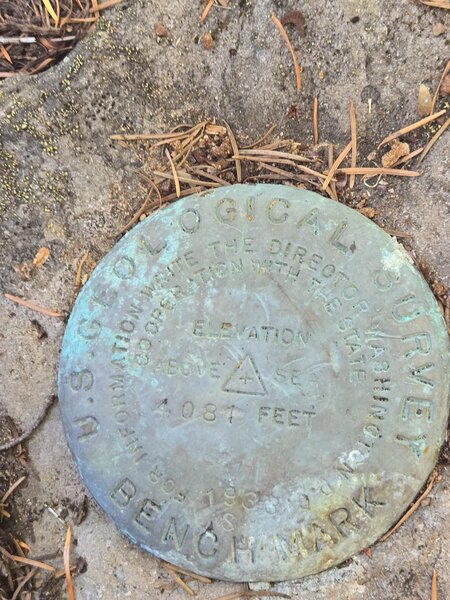 The Hehe mountain summit marker.