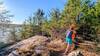 Trail run on the Powwow trail, southern section.