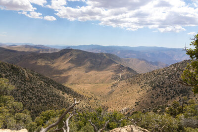 Wyleys Knob and Bird Spring Pass.
