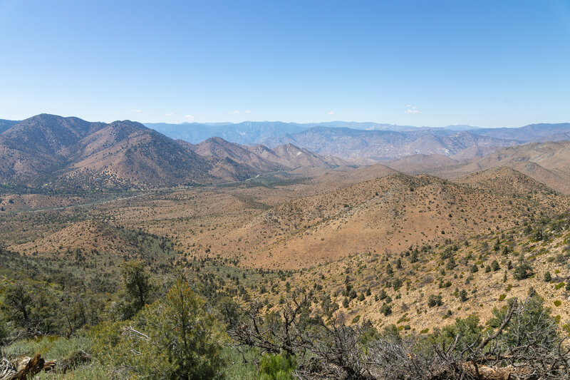 Highway 178 descending west from Walker Pass.