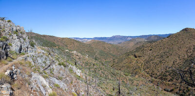 Descending towards Manter Creek.