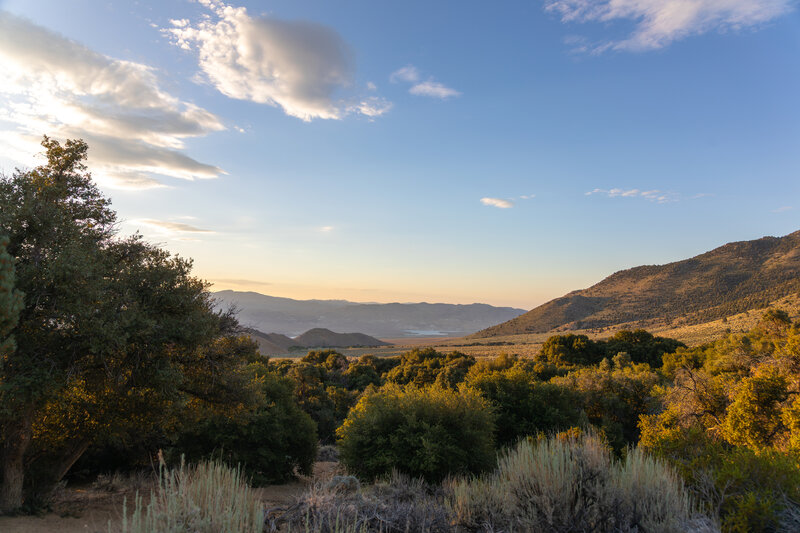 Sunrise over Olancha Pass Trailhead