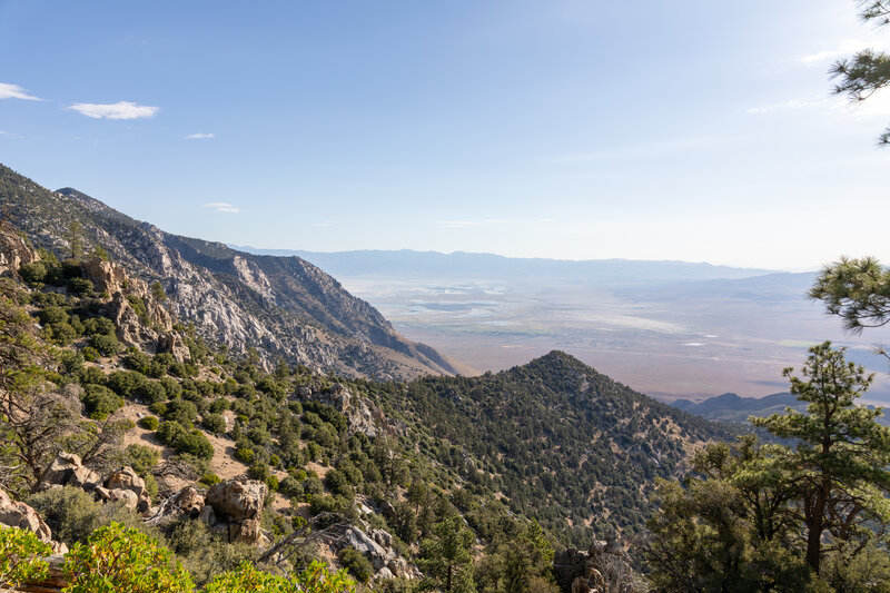 Stunning views east climbing up from the high desert floor